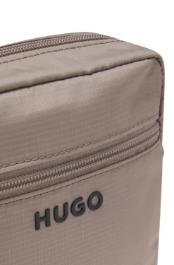 Crossbody bag with contrast logo