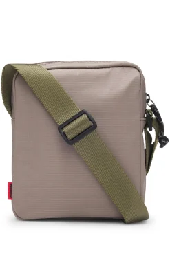 Crossbody bag with contrast logo