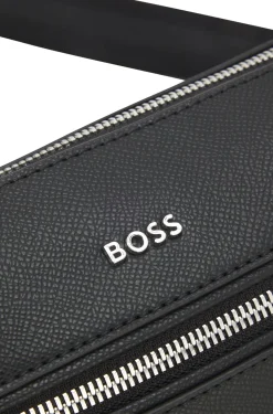 Crossbody bag with logo lettering