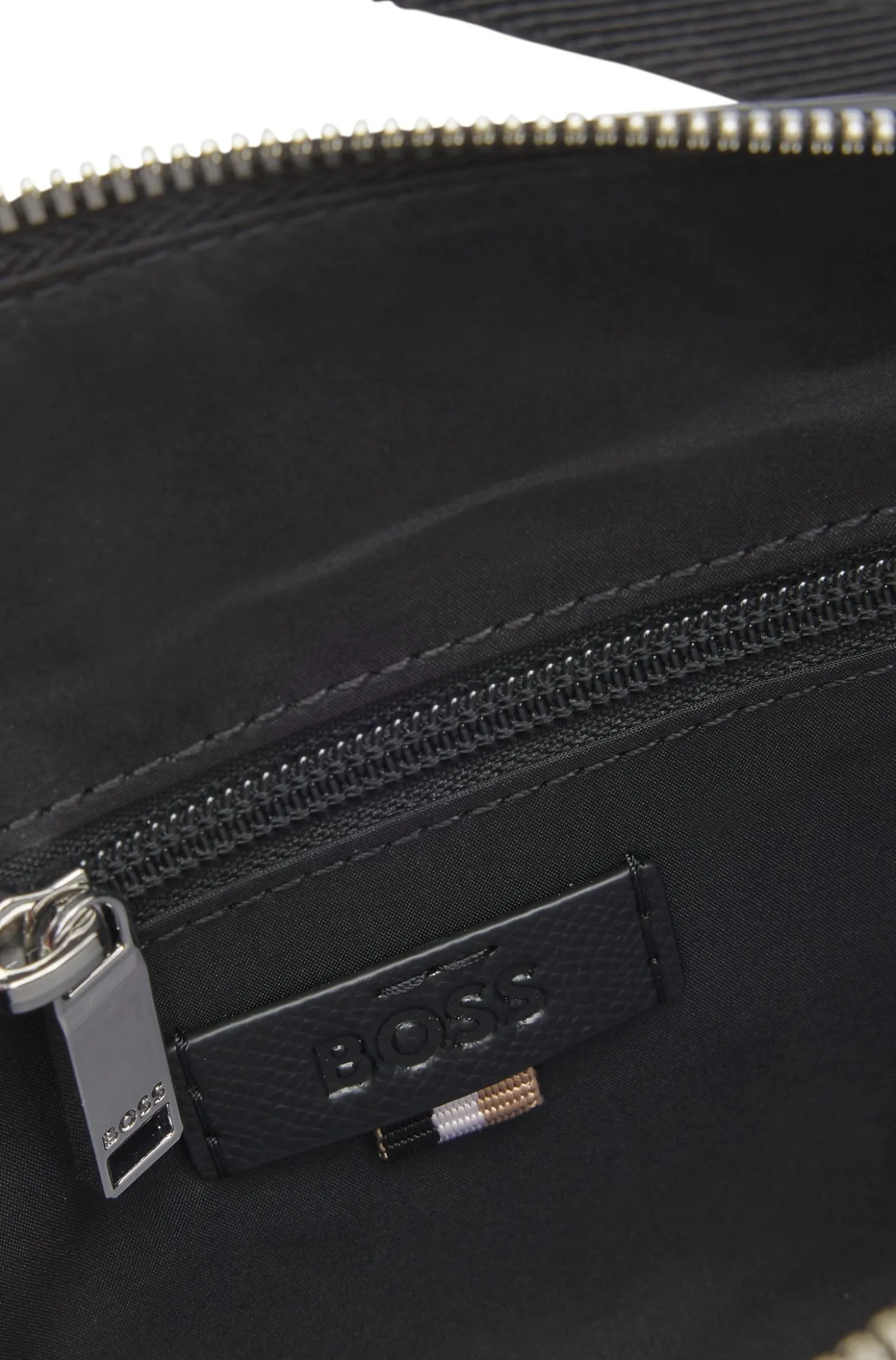 Crossbody bag with logo lettering