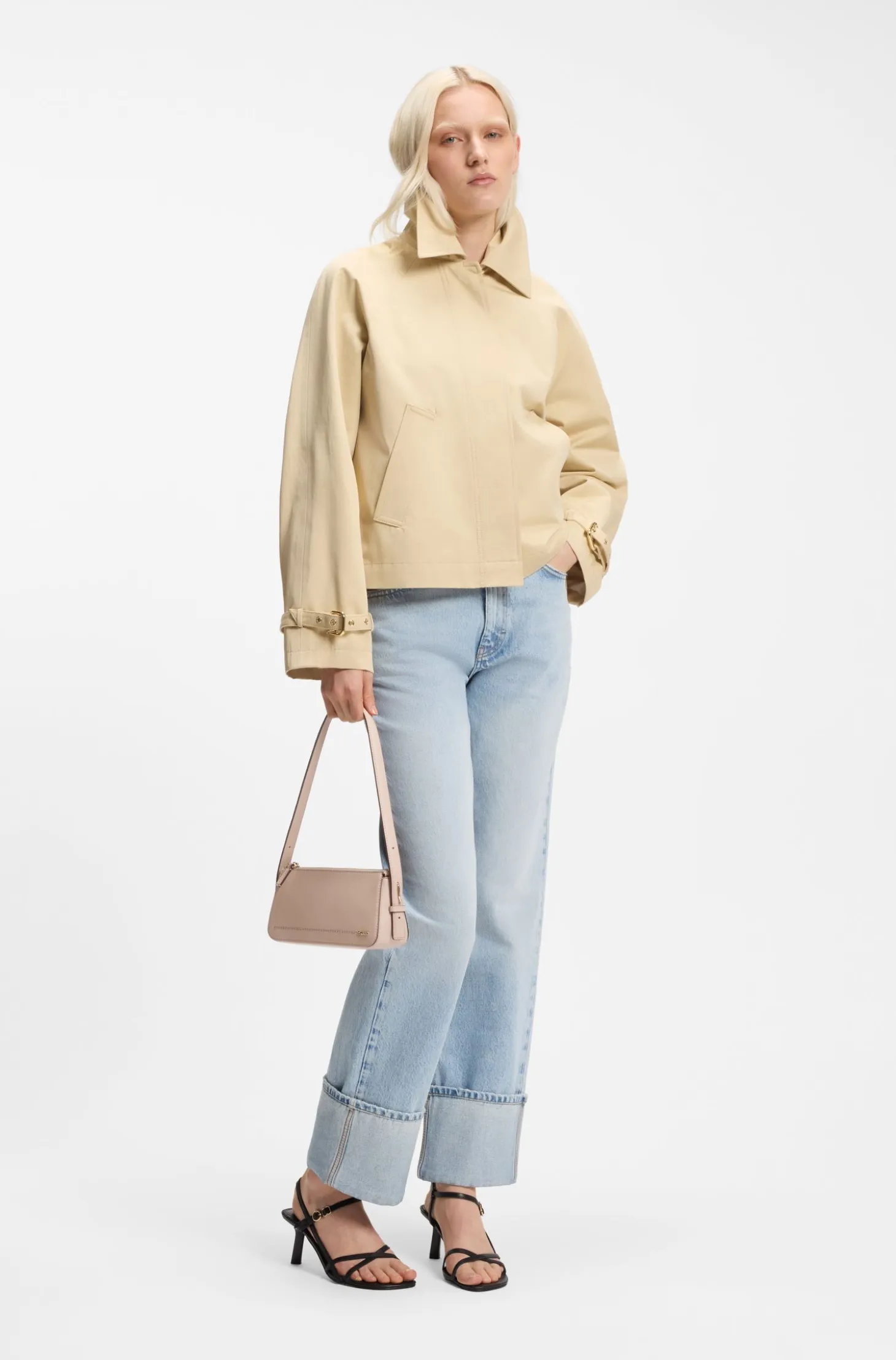 Crossbody bag with logo lettering