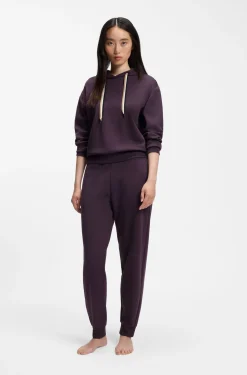 Cuffed tracksuit bottoms with signature-stripe drawcord