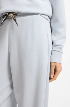 Cuffed tracksuit bottoms with signature-stripe drawcord