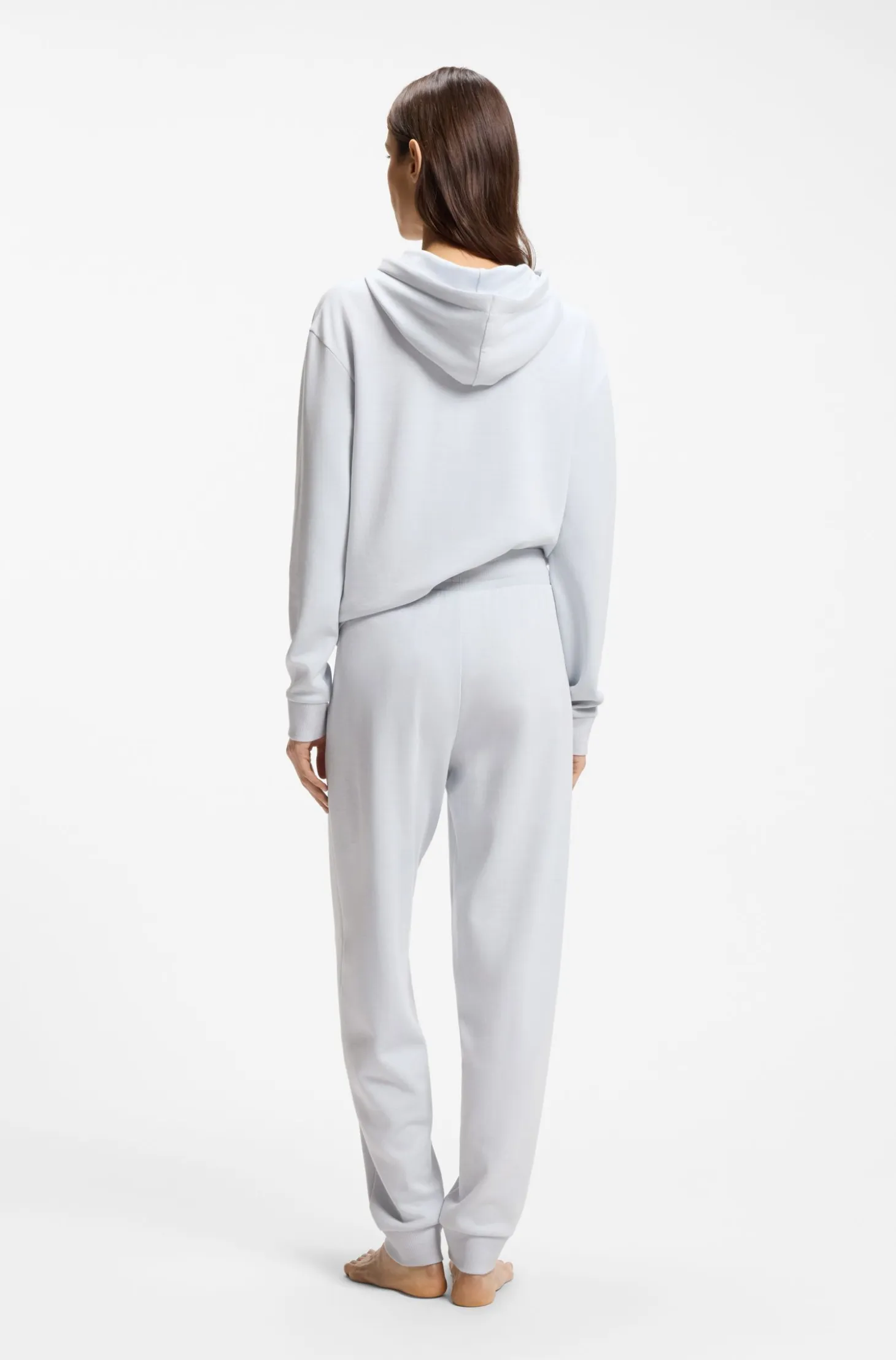 Cuffed tracksuit bottoms with signature-stripe drawcord