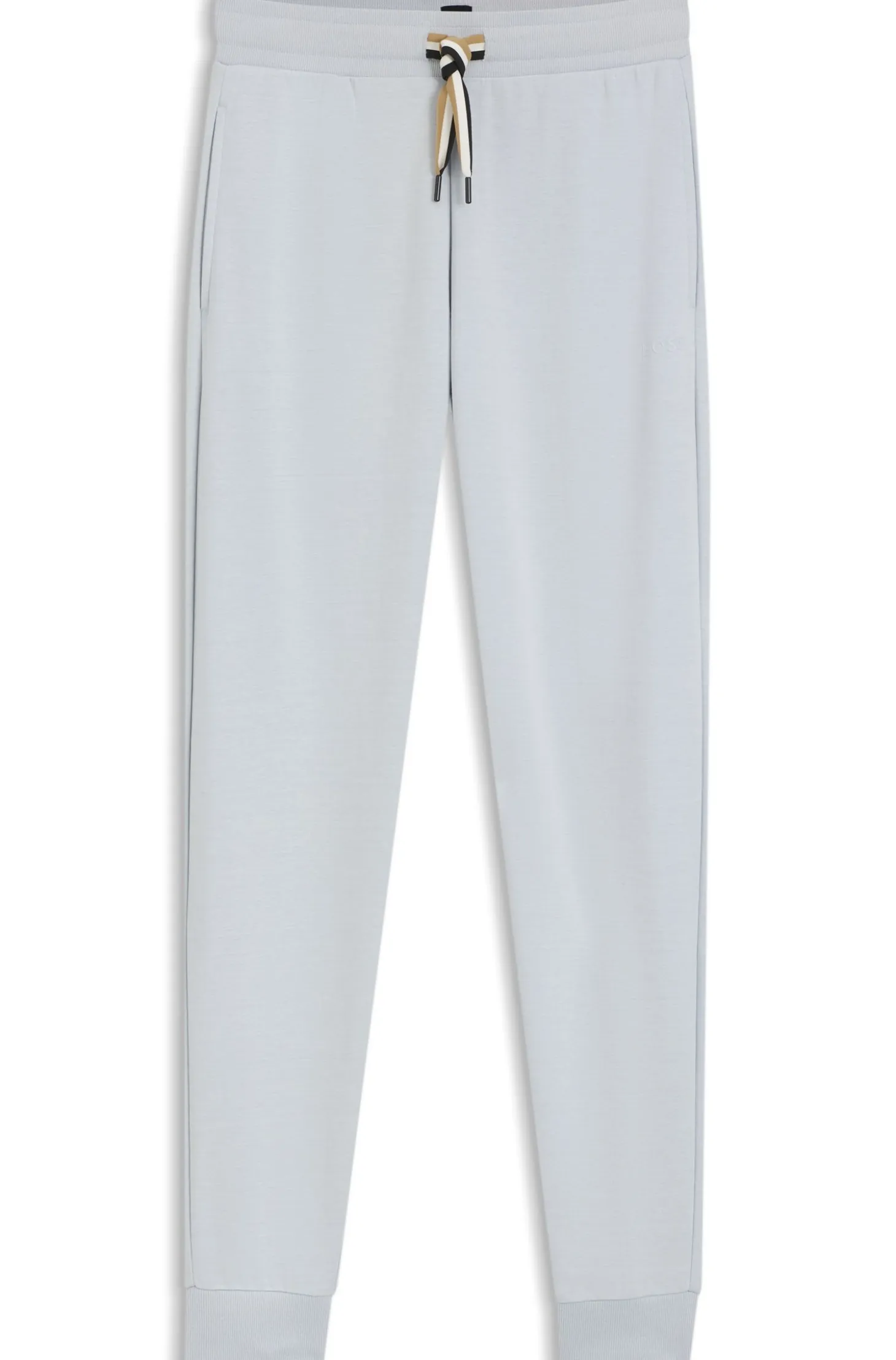 Cuffed tracksuit bottoms with signature-stripe drawcord
