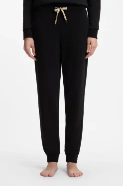 Cuffed tracksuit bottoms with signature-stripe drawcord