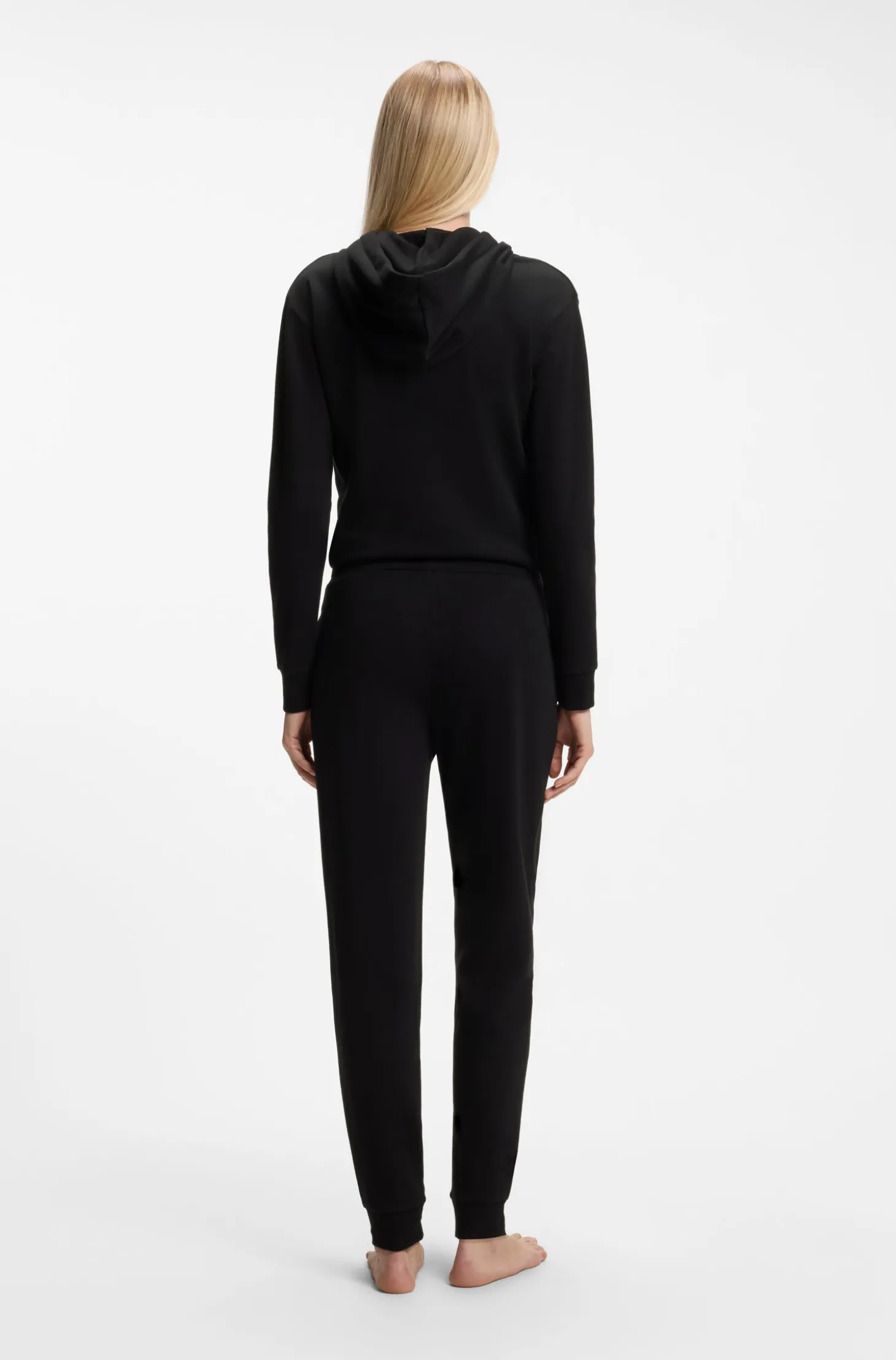 Cuffed tracksuit bottoms with signature-stripe drawcord
