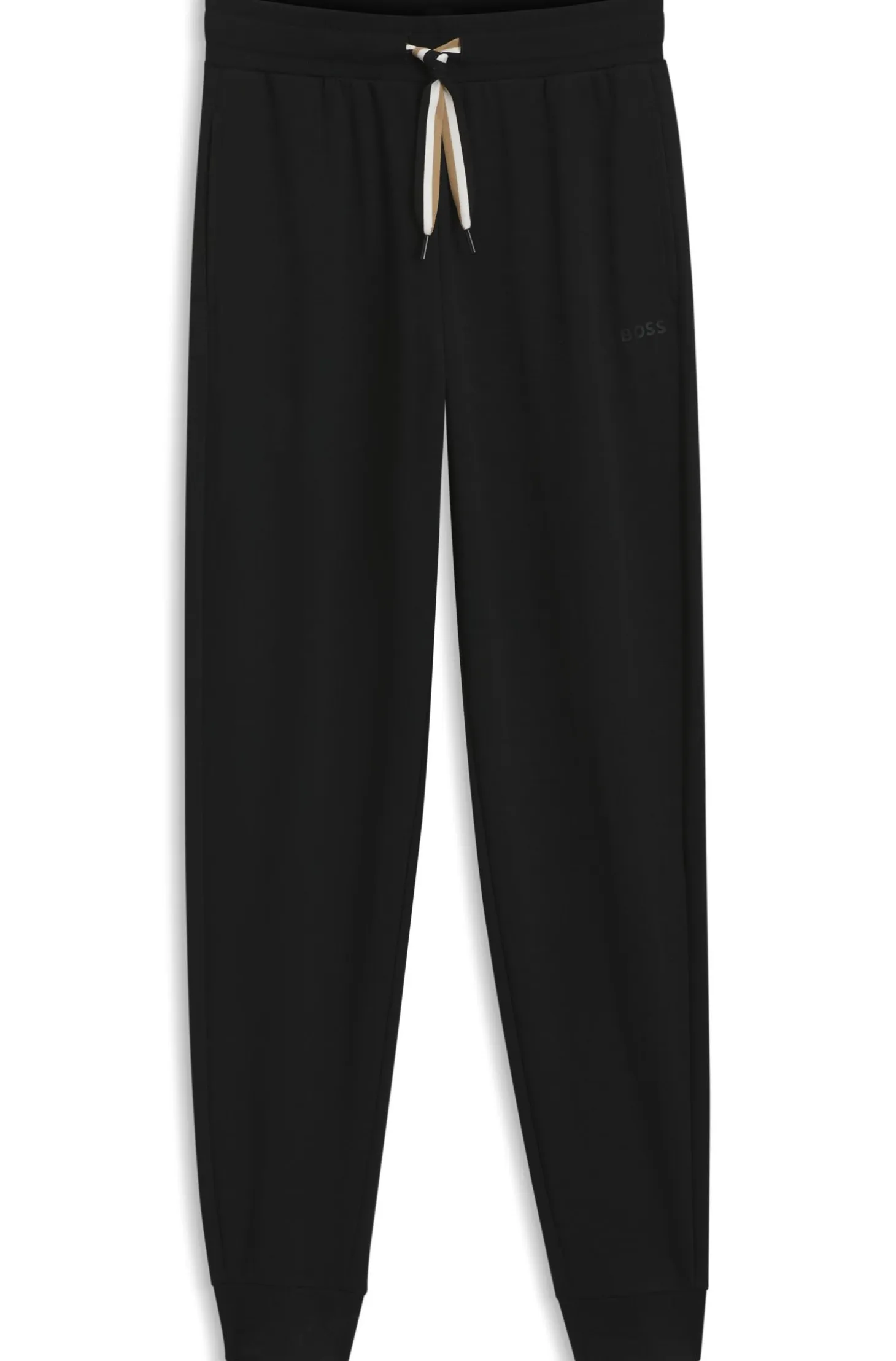 Cuffed tracksuit bottoms with signature-stripe drawcord
