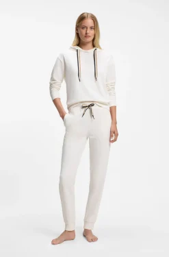 Cuffed tracksuit bottoms with signature-stripe drawcord