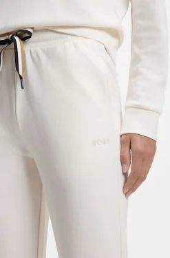 Cuffed tracksuit bottoms with signature-stripe drawcord