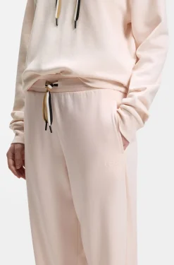 Cuffed tracksuit bottoms with signature-stripe drawcord