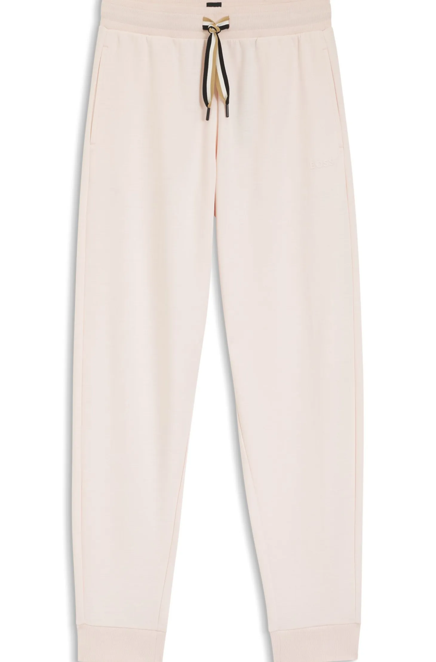 Cuffed tracksuit bottoms with signature-stripe drawcord