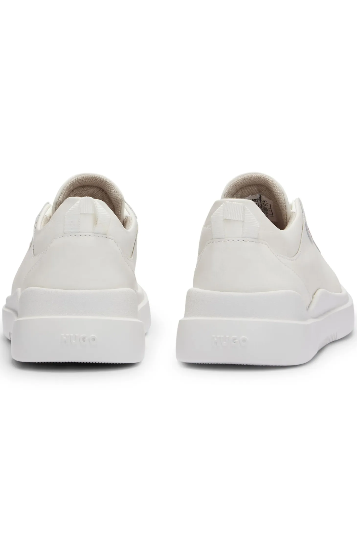 Cupsole trainers in leather with logo details