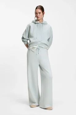 Curved-hem hoodie with Double B monogram