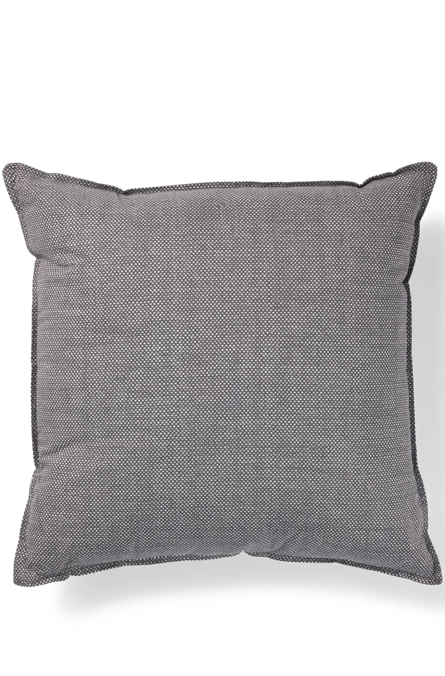 Cushion with signature stripe and logo