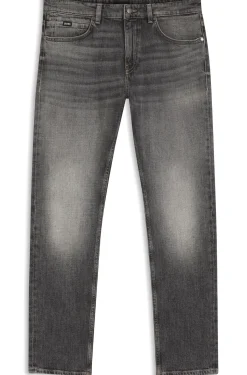 Delaware slim-fit jeans in black stretch denim