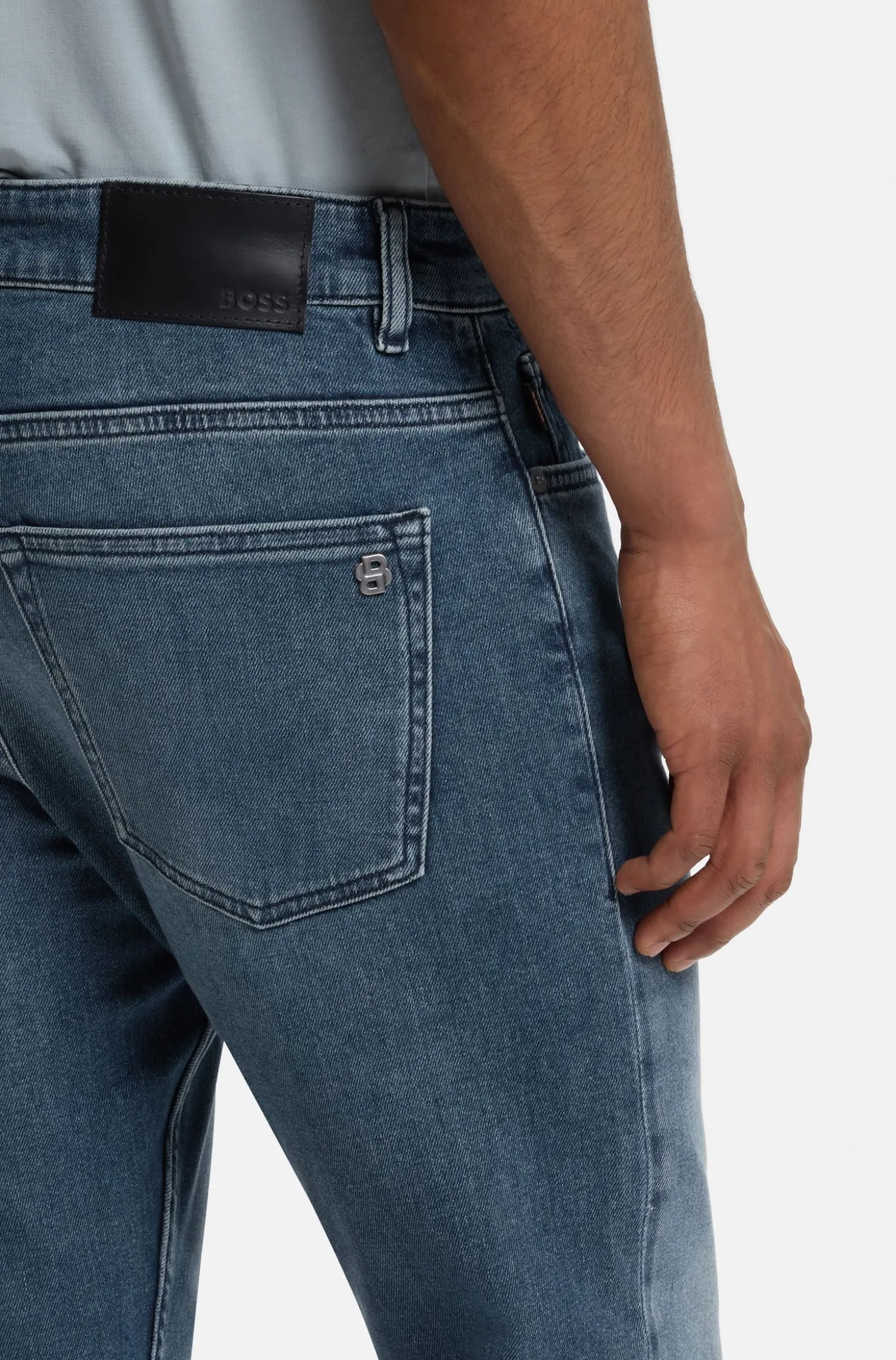Delaware slim-fit jeans in blue comfort-stretch denim
