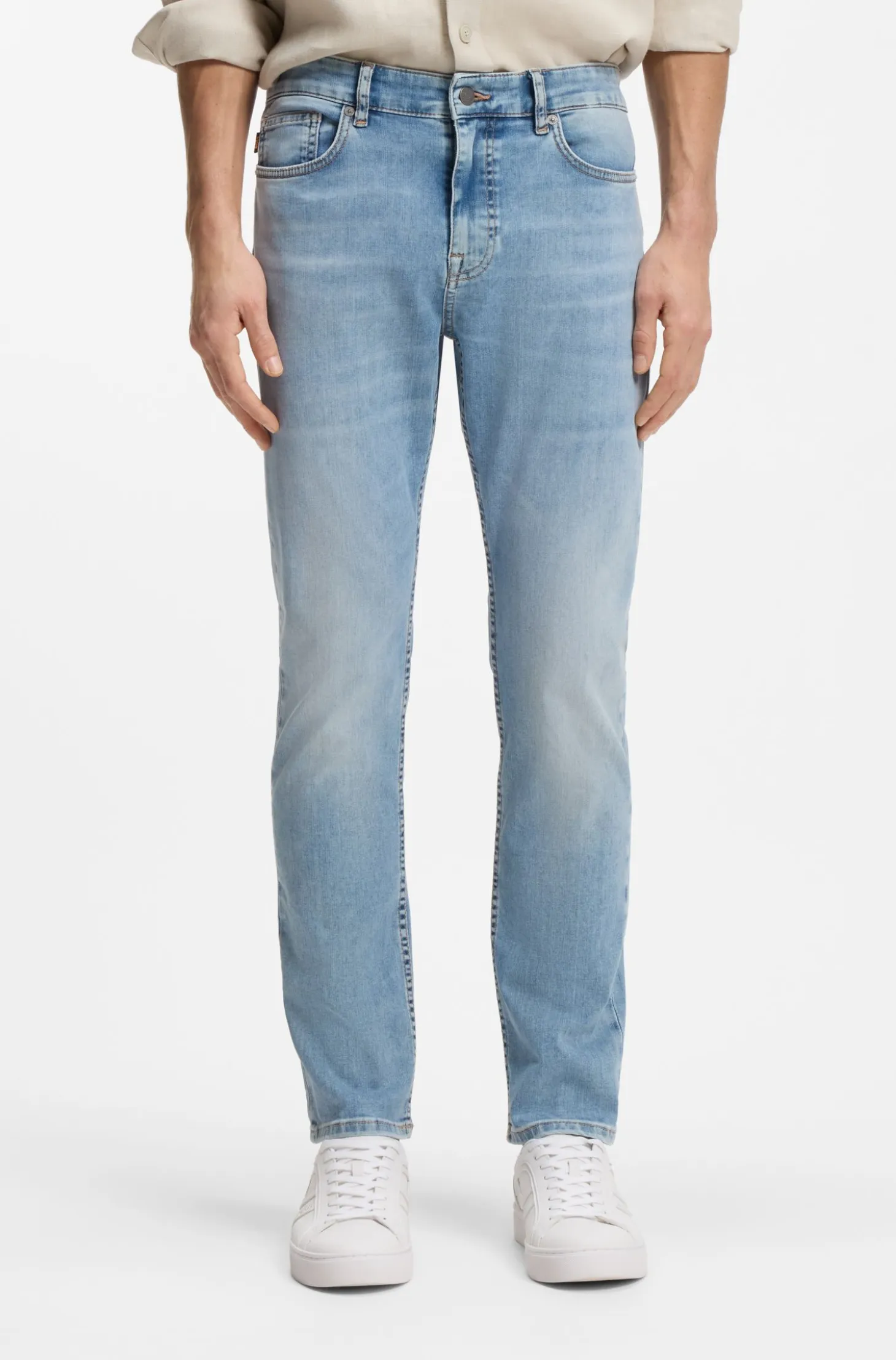 Delaware slim-fit jeans in blue soft-motion denim