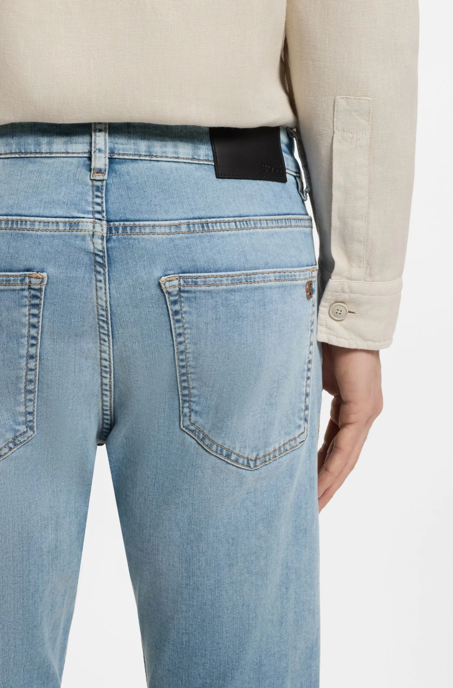 Delaware slim-fit jeans in blue soft-motion denim