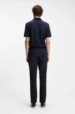 Delaware slim-fit jeans in blue knitted denim