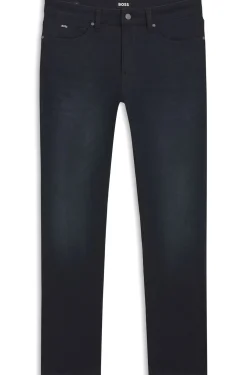 Delaware slim-fit jeans in blue knitted denim
