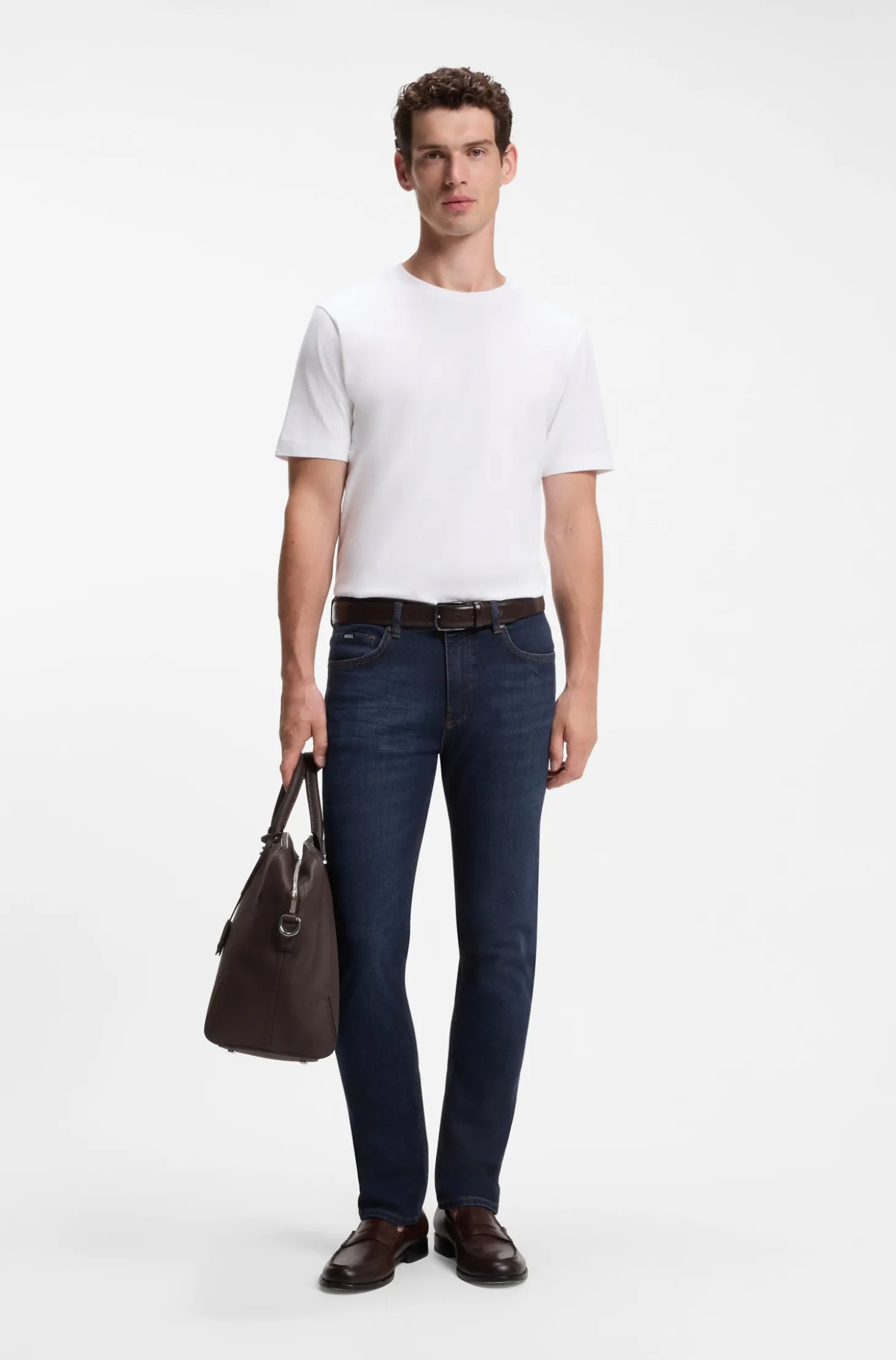 Delaware slim-fit jeans in blue comfort-stretch denim
