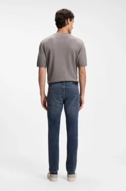 Delaware slim-fit jeans in blue-black stretch denim