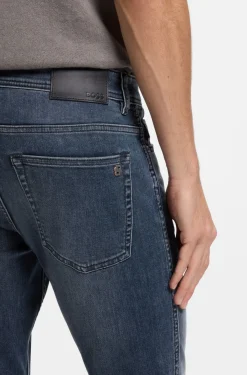 Delaware slim-fit jeans in blue-black stretch denim