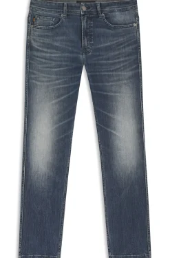 Delaware slim-fit jeans in blue-black stretch denim