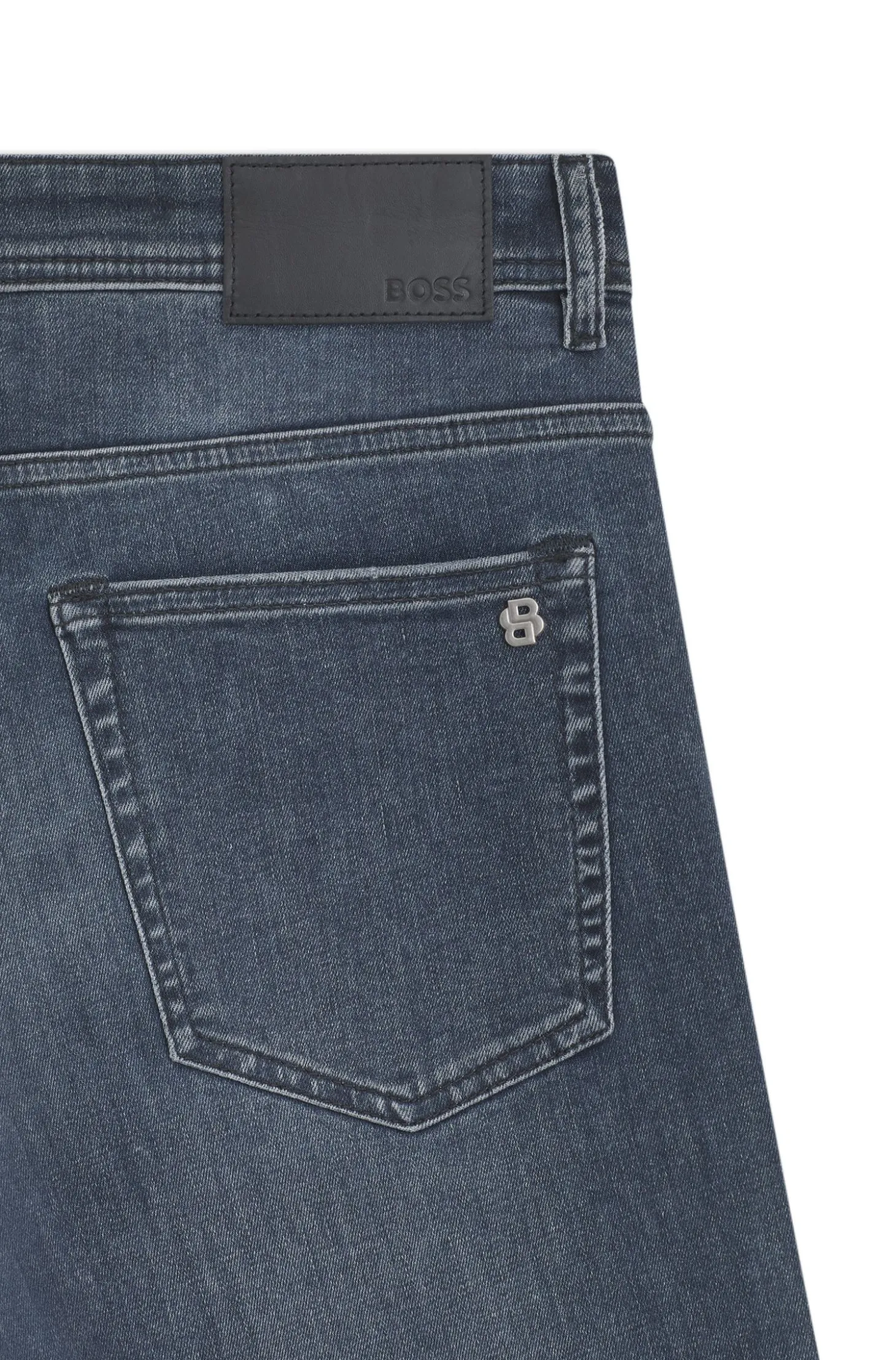 Delaware slim-fit jeans in blue-black stretch denim