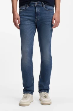 Delaware slim-fit jeans in blue super-stretch denim