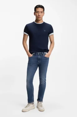 Delaware slim-fit jeans in blue super-stretch denim