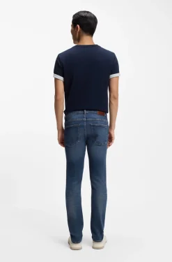 Delaware slim-fit jeans in blue super-stretch denim