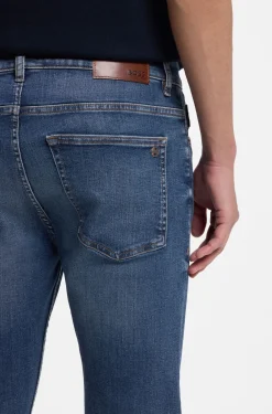 Delaware slim-fit jeans in blue super-stretch denim