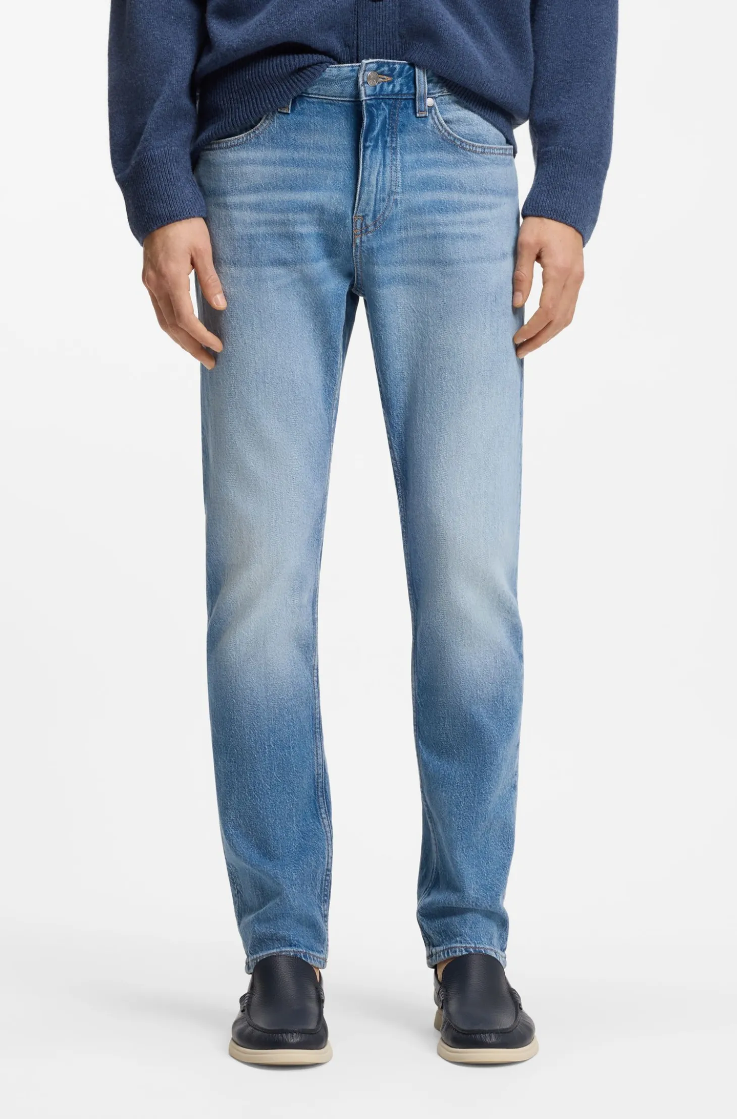 Delaware slim-fit jeans in blue comfort-stretch denim