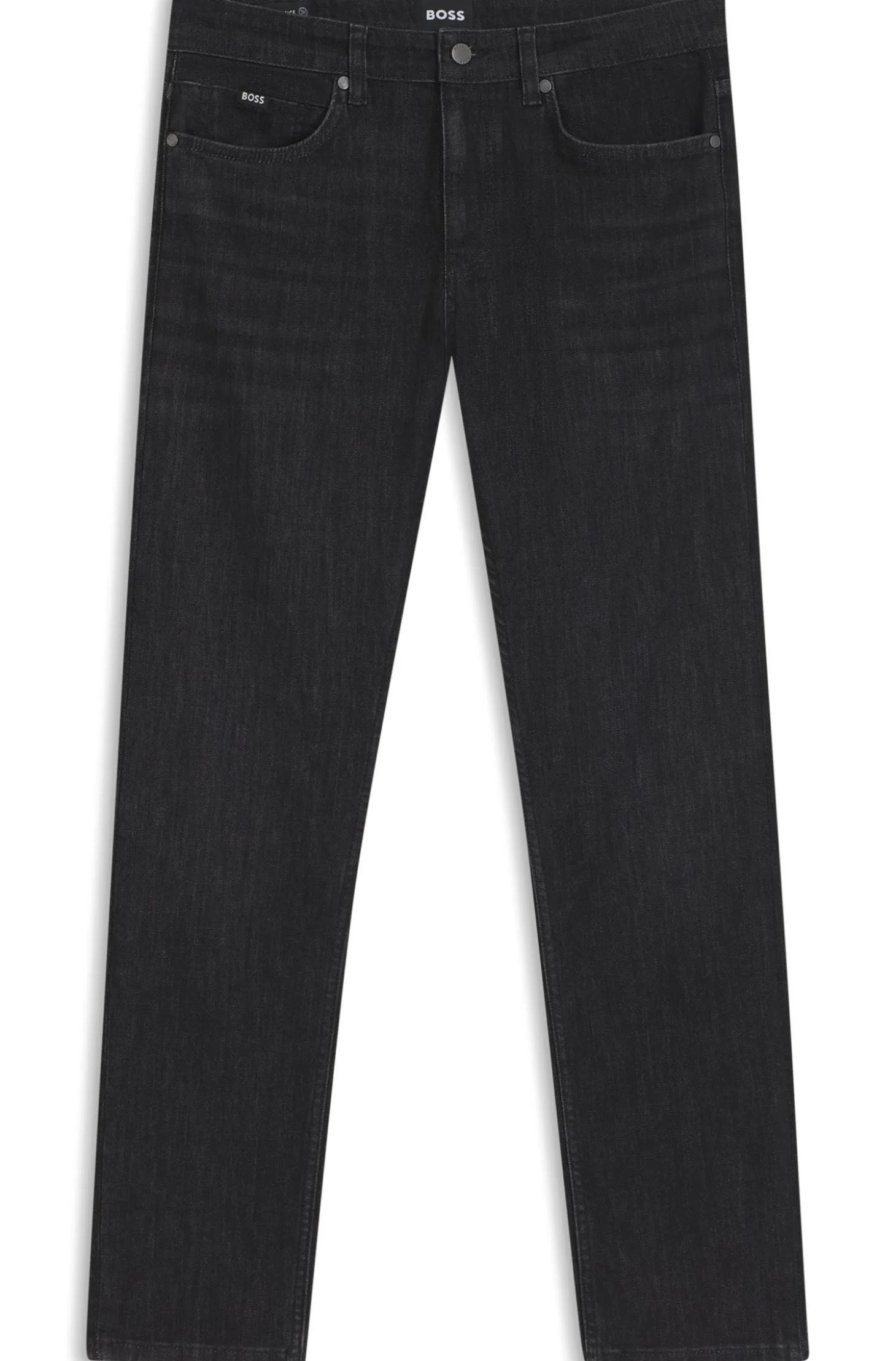 Delaware slim-fit jeans in grey wrinkle-resistant denim