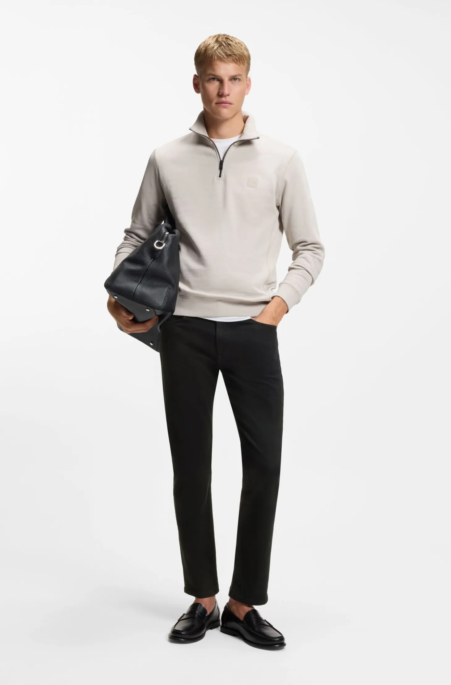 Delaware Slim-fit jeans in stay-black comfort-stretch denim