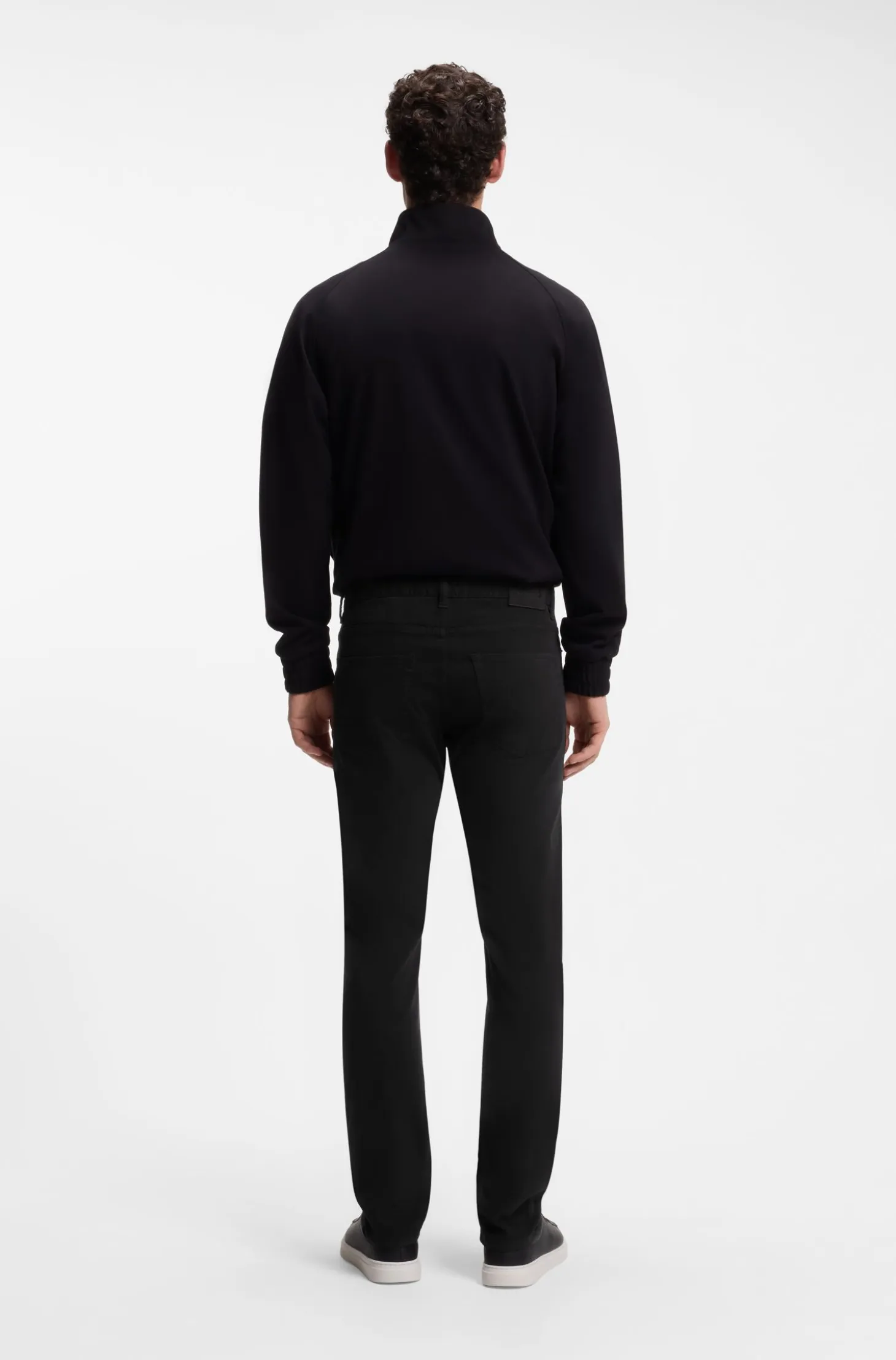 Delaware slim-fit trousers in stretch-cotton gabardine