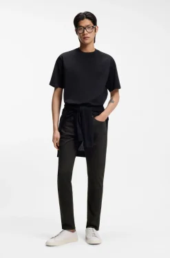 Delaware slim-fit trousers in fade-resistant twill