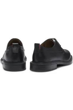 Derby shoes in grained leather