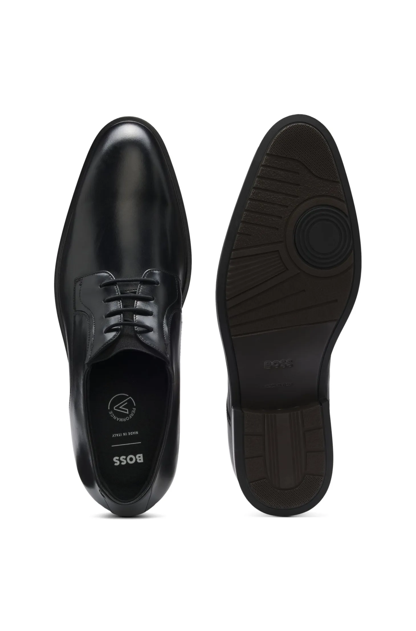 Derby shoes in smooth leather