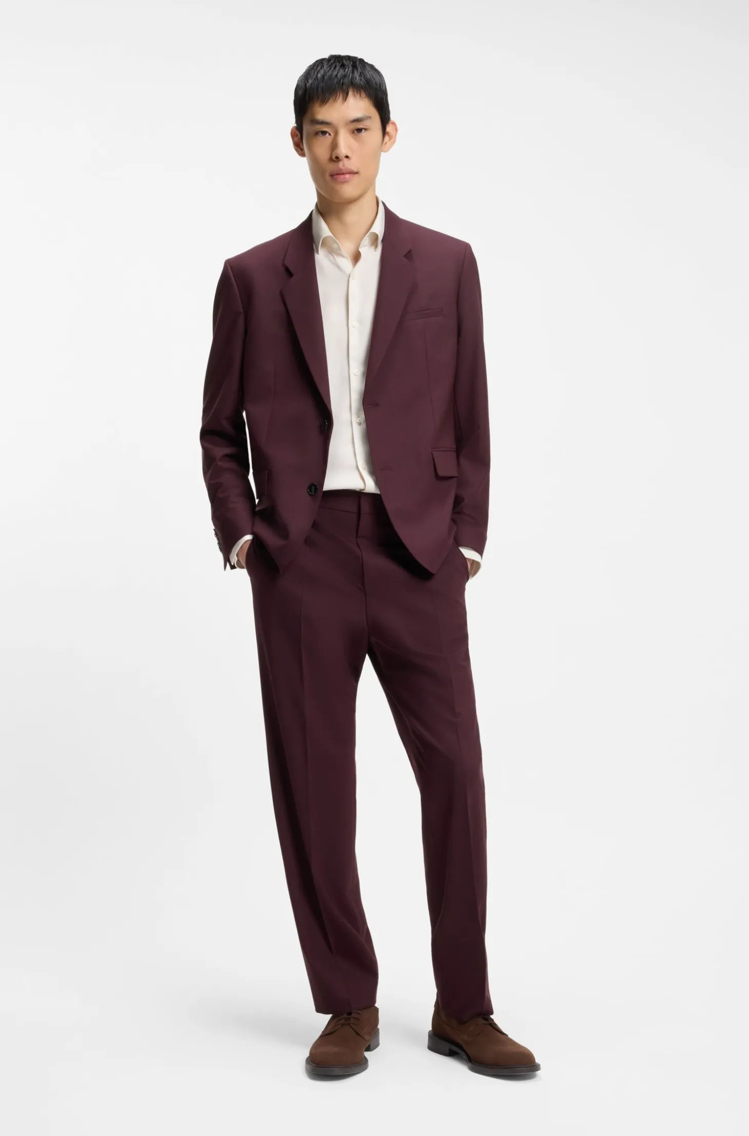 Derby shoes in suede