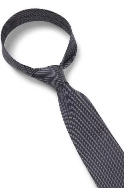 Diagonal-stripe tie in Italian-made silk jacquard