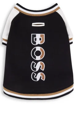 Dog bomber jacket with embroidered logo