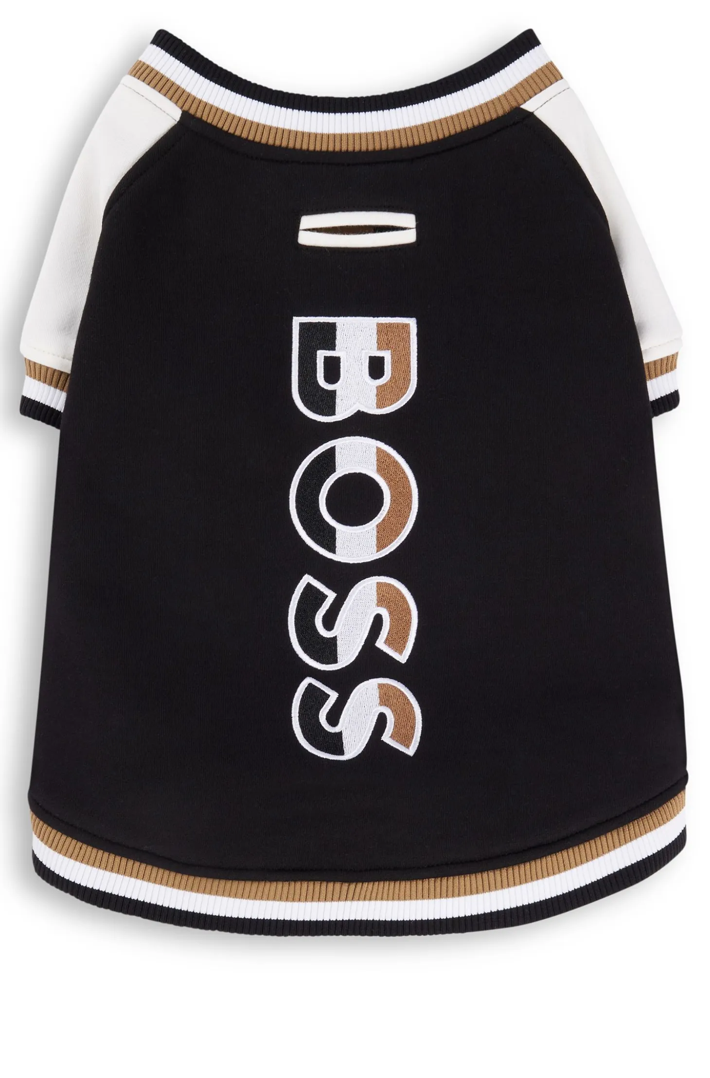 Dog bomber jacket with embroidered logo