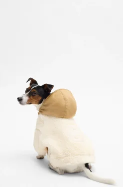 Dog fleece jacket with Double B monogram