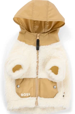 Dog fleece jacket with Double B monogram
