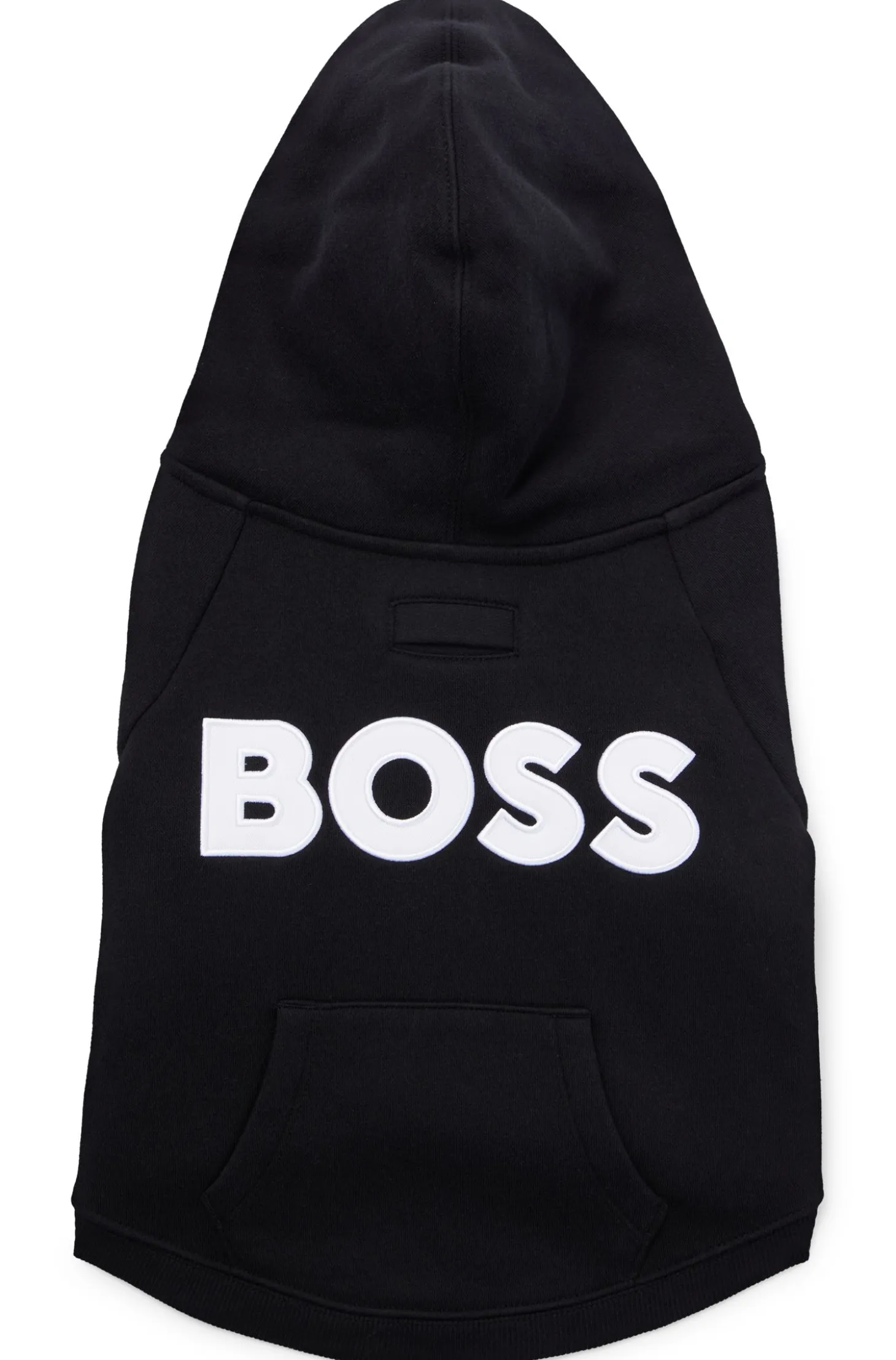 Dog hoodie in a cotton blend with contrast logo