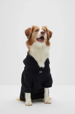 Dog hoodie in a cotton blend with contrast logo