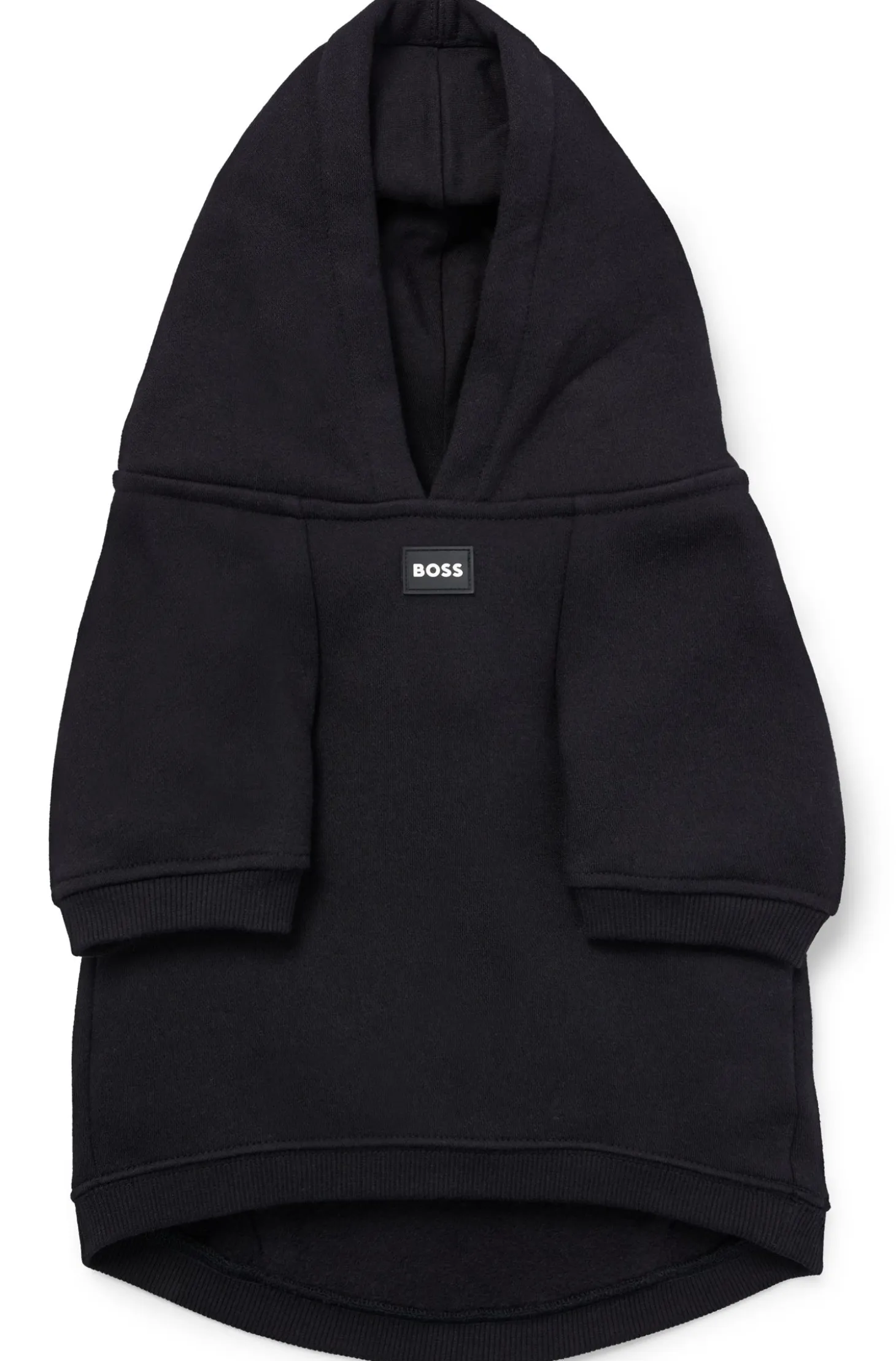 Dog hoodie in a cotton blend with contrast logo